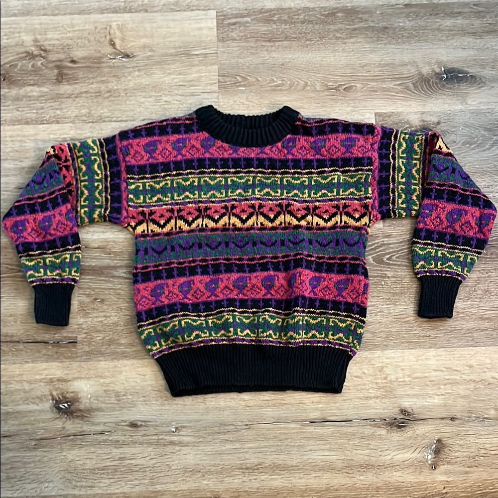 Vintage 80s Knit Crewneck Sweater